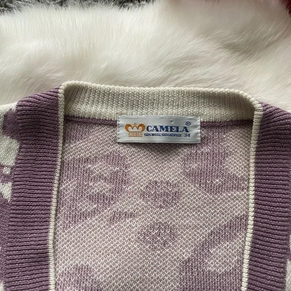 Vintage Camela Wool Blend Cardigan - Picture 2 of 7